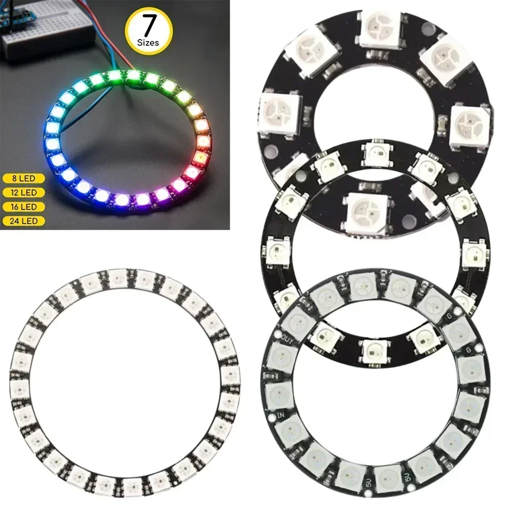 Neopixel - 5V LED リング個別にアドレス指定可能な RGB LED NeoPixel