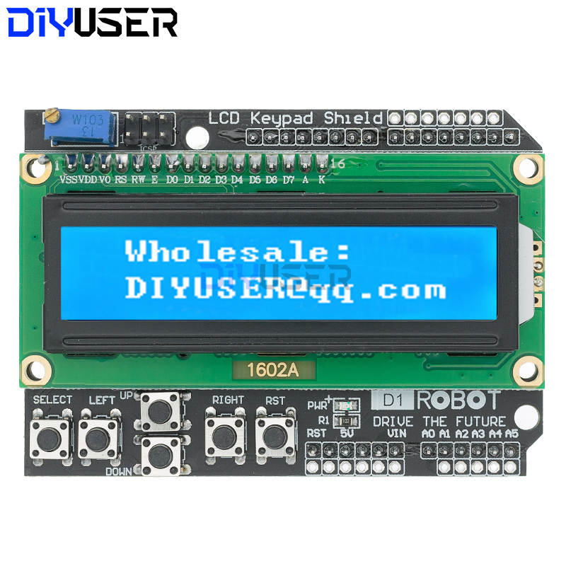Lcd 1602 - DIYUSER 1602 LCD キーパッドシールド LCD1602 LCD