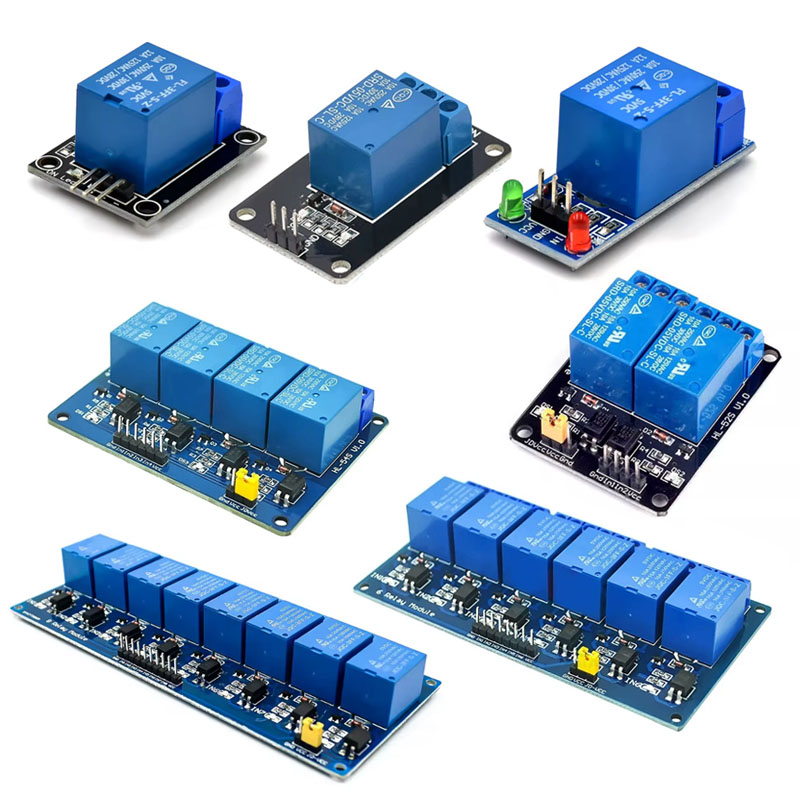 Relay Module 4 Channel - 5V 1/2/4/6/8チャンネルリレーモジュール オプトカプラ付き KY-019 1/2/4/6/8ウェイ Arduino用