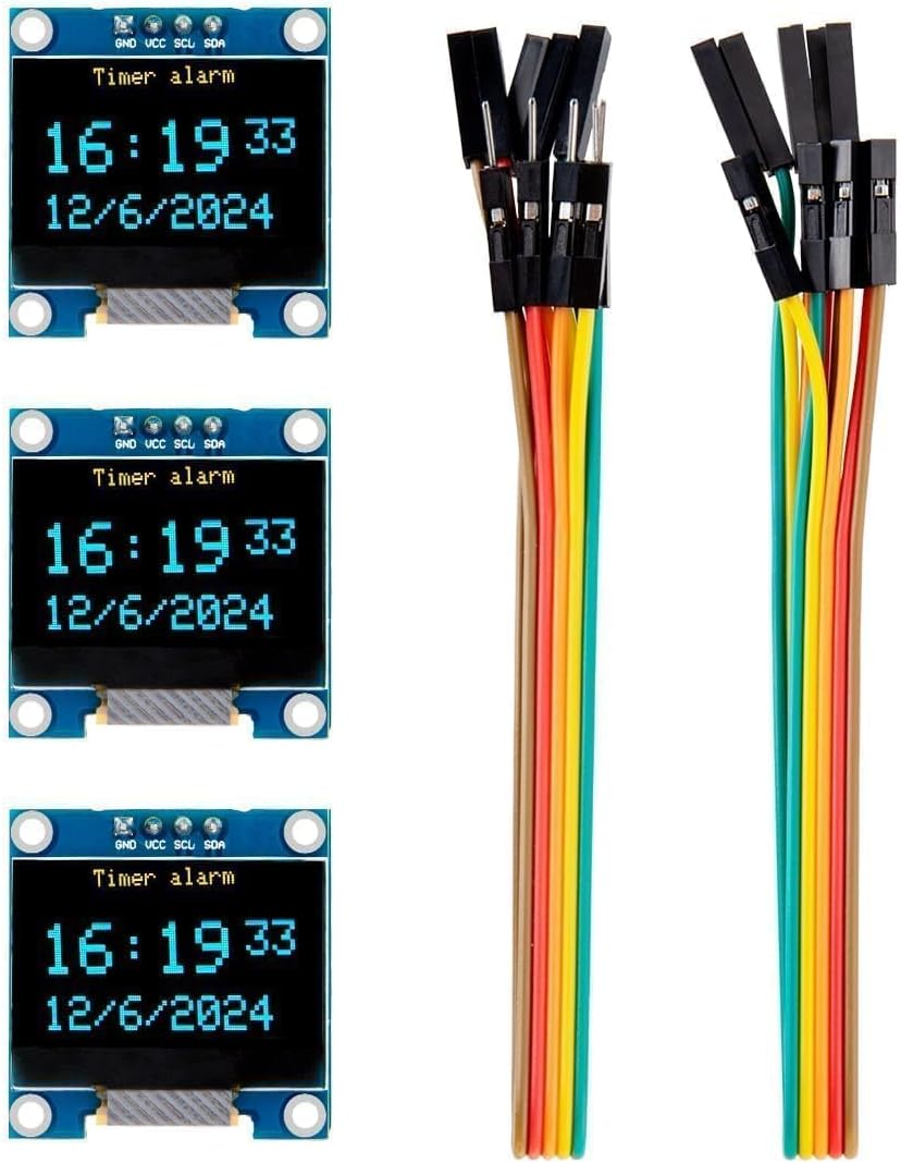 Ssd1306 - 3 個の 0.96 インチ OLED ディスプレイ画面モジュールコンパクト自発光