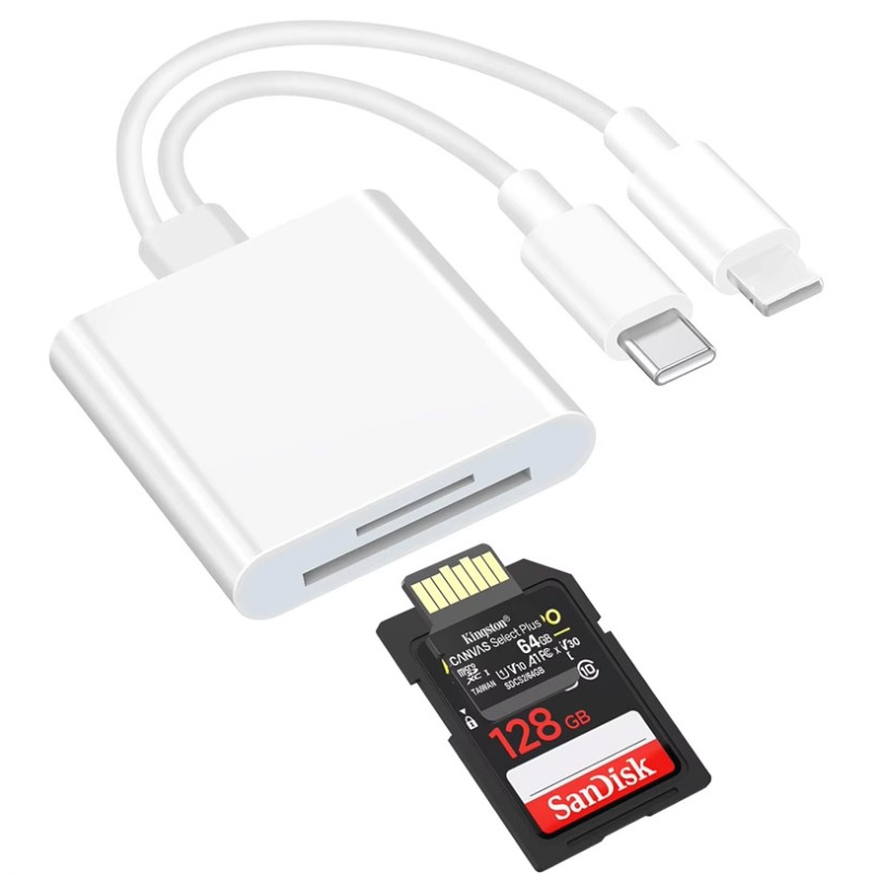 Sd Card Module - 高速SDカードリーダー 2in1 Lightning USB C デュアルスロット