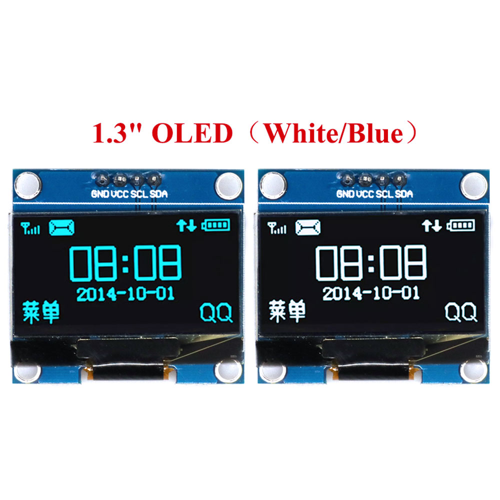 Ssd1306 - 1.3 インチ OLED モジュール 1.3 インチディスプレイモジュールホワイト/ブルー