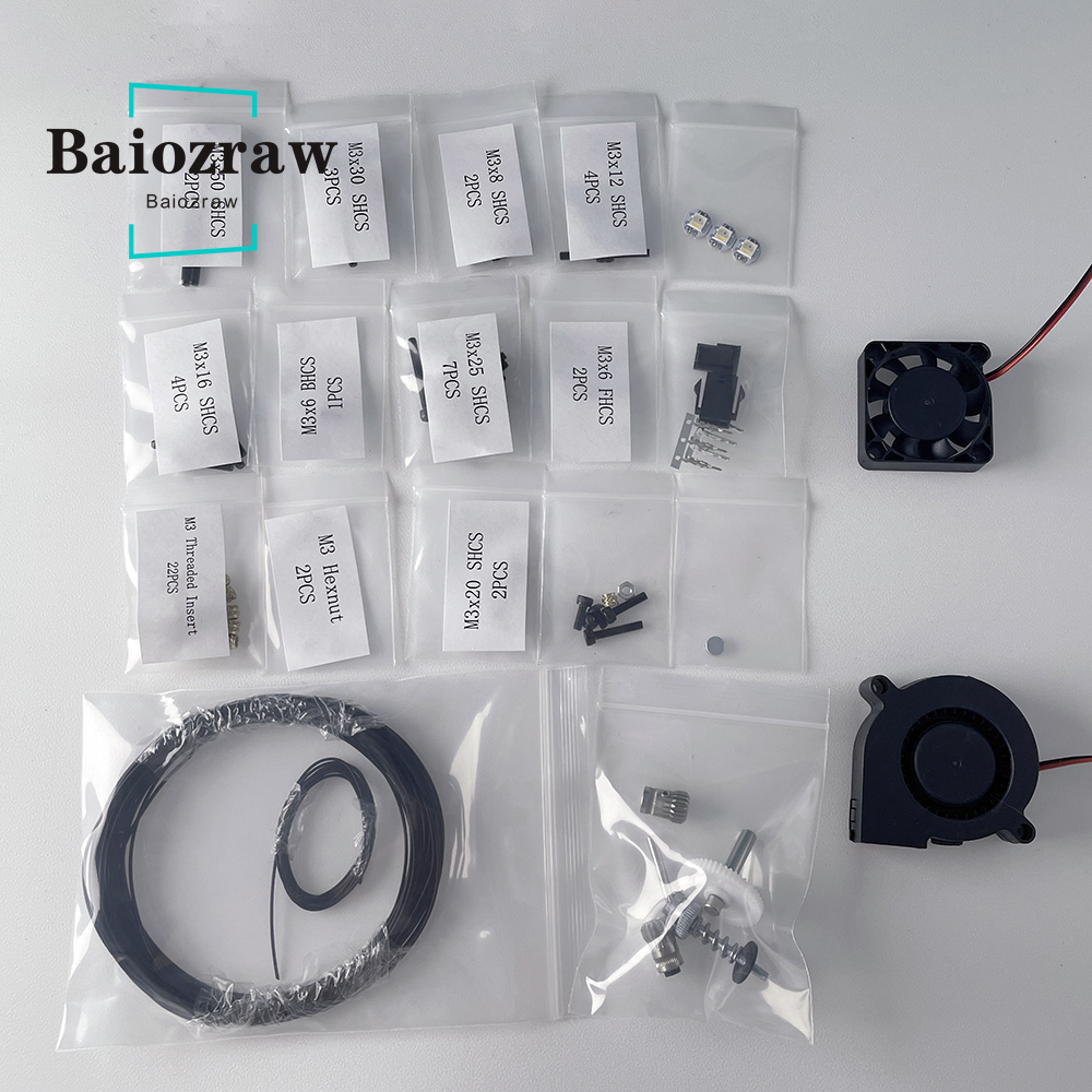 Neopixel - Baiozraw新しいstealthburner押出機スクリューファスナーneopixel rgbwミニボタンpcbケーブル用voron 2.4トライデント3Dプリンタ