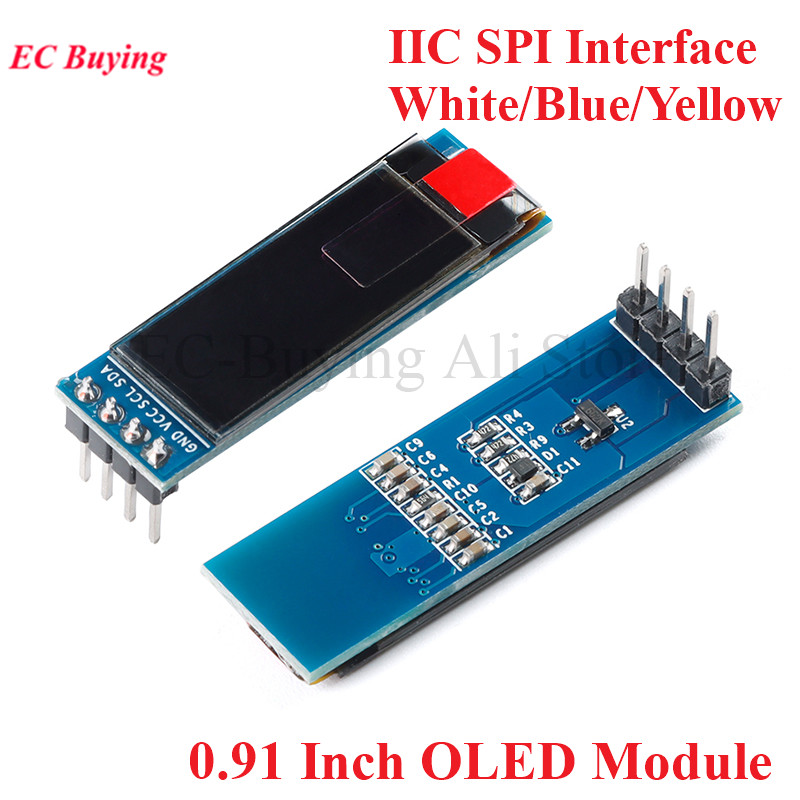 Ssd1306 - 0.91 インチ OLED モジュール 0.91 インチスクリーン白/青/黄色