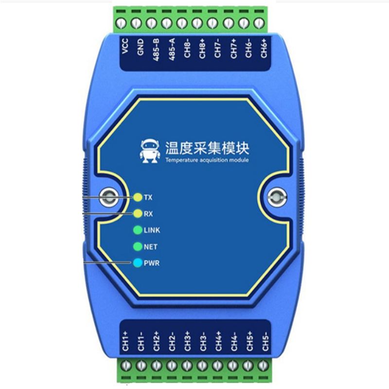 Thermocouple Module K Type - A27F-温度取得モジュール 8チャンネル Modbus RS485 タイプK熱電対入力 ゲートウェイ