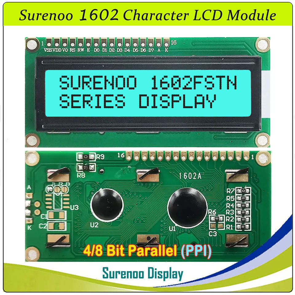 Surenoo 1602 16X2 162 5V 4ビット/ - Lcd 1602 のレビューと価格