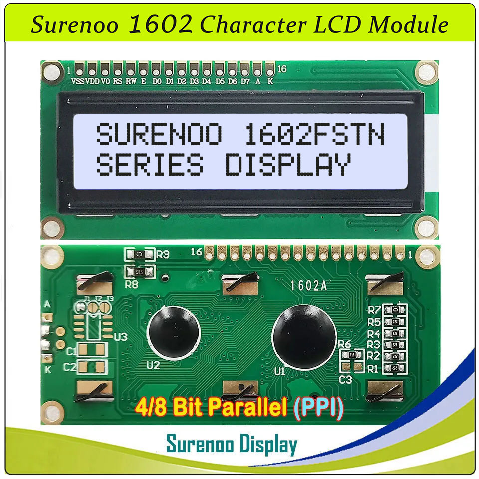 Surenoo 1602 16X2 162 5V 4ビット/ - Lcd 1602 のレビューと価格