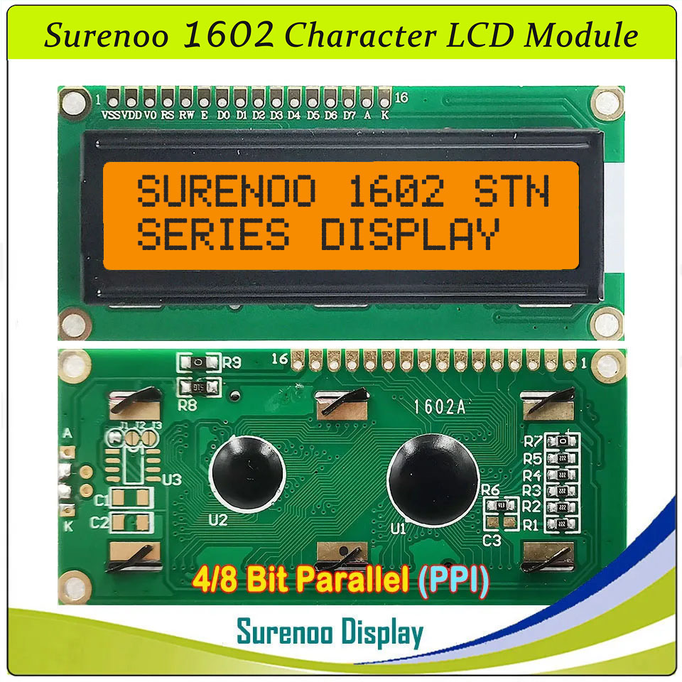 Surenoo 1602 16X2 162 5V 4ビット/ - Lcd 1602 のレビューと価格