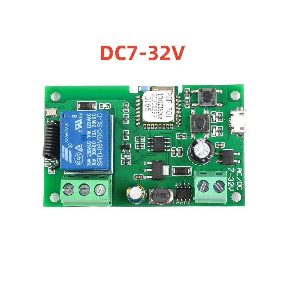 Ewelink AC/DC 5V 7V-32V 1 チャンネ - Relay Module 1 Channel のレビューと価格