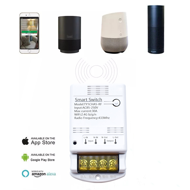 Wifi 30A リレーモジュール 85-250V 220V - Ir Remote Module のレビューと価格
