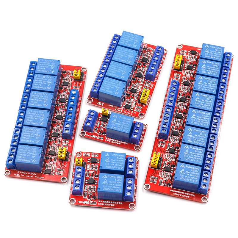 1/2/4/8チャンネル、5V/12V/24V対応、光絶縁リ - Relay Module 1 Channel のレビューと価格