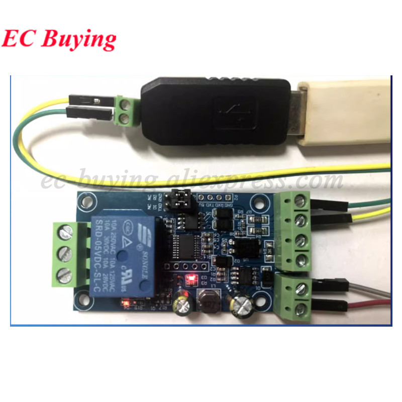 Modbus RTU リレーモジュール 1/2/4チャンネル - Relay Module 4 Channel のレビューと価格