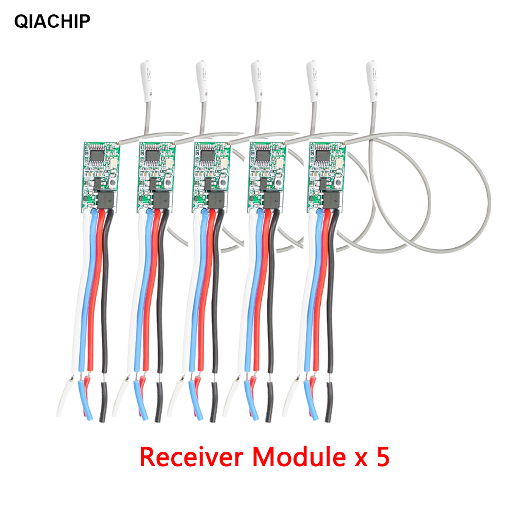 QIACHIP 5 個 433.92Mhz ユニバーサルワイ - Relay Module 1 Channel のレビューと価格