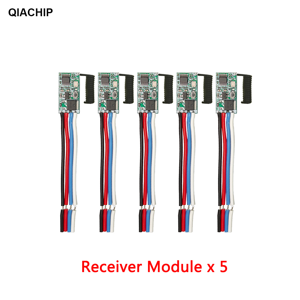 QIACHIP 5 個 433.92Mhz ユニバーサルワイ - Relay Module 1 Channel のレビューと価格