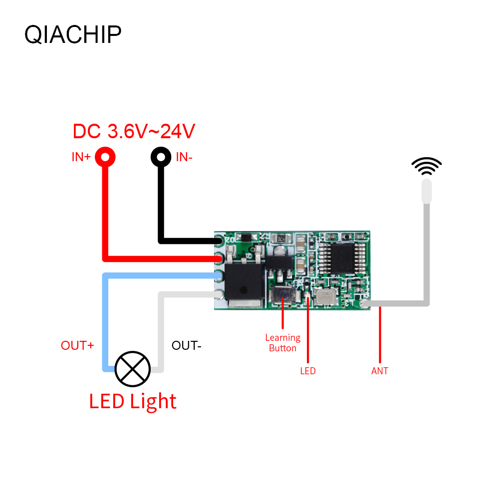 QIACHIP 5 個 433.92Mhz ユニバーサルワイ - Relay Module 1 Channel のレビューと価格