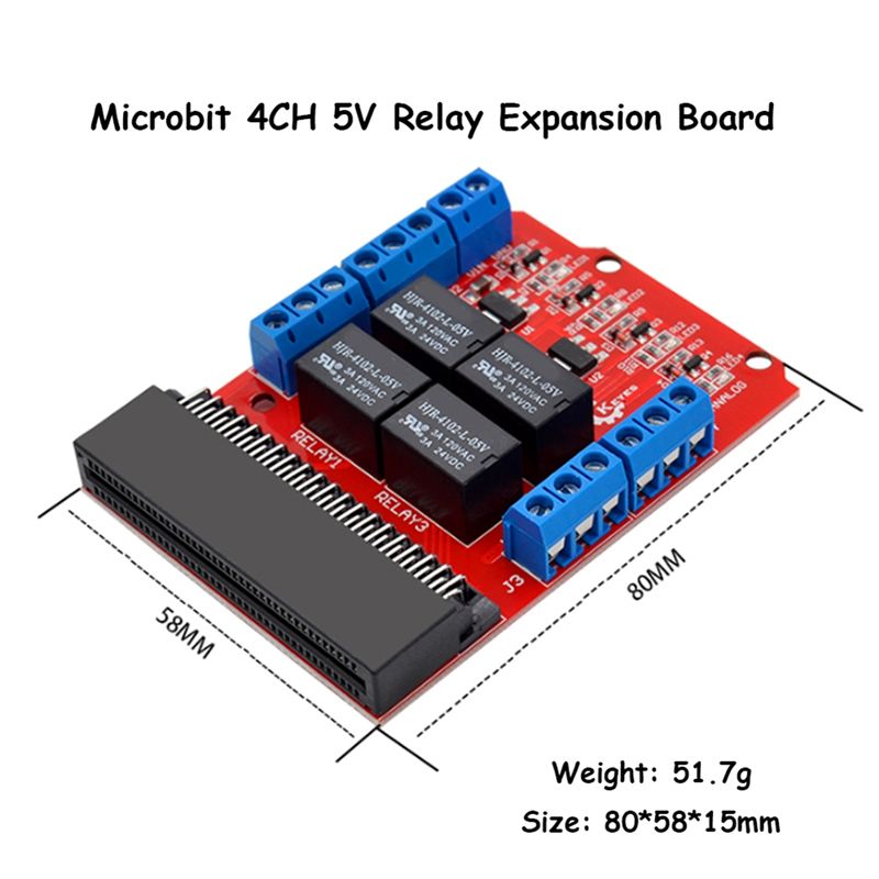A64I Microbit 4チャンネルリレーモジュールシー - Relay Module 4 Channel のレビューと価格