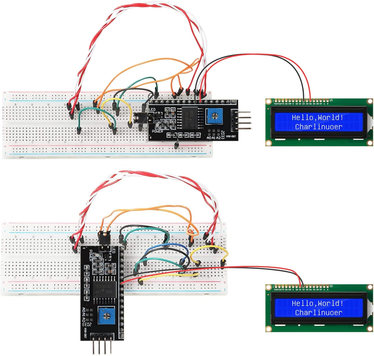 1セット 1602 LCD 20*4 ブルースクリーン I2 - Lcd 1602 のレビューと価格