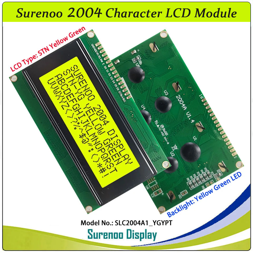 Surenoo-負の液晶モジュール,LCDディスプレイ,黒, - Lcd 1602 のレビューと価格
