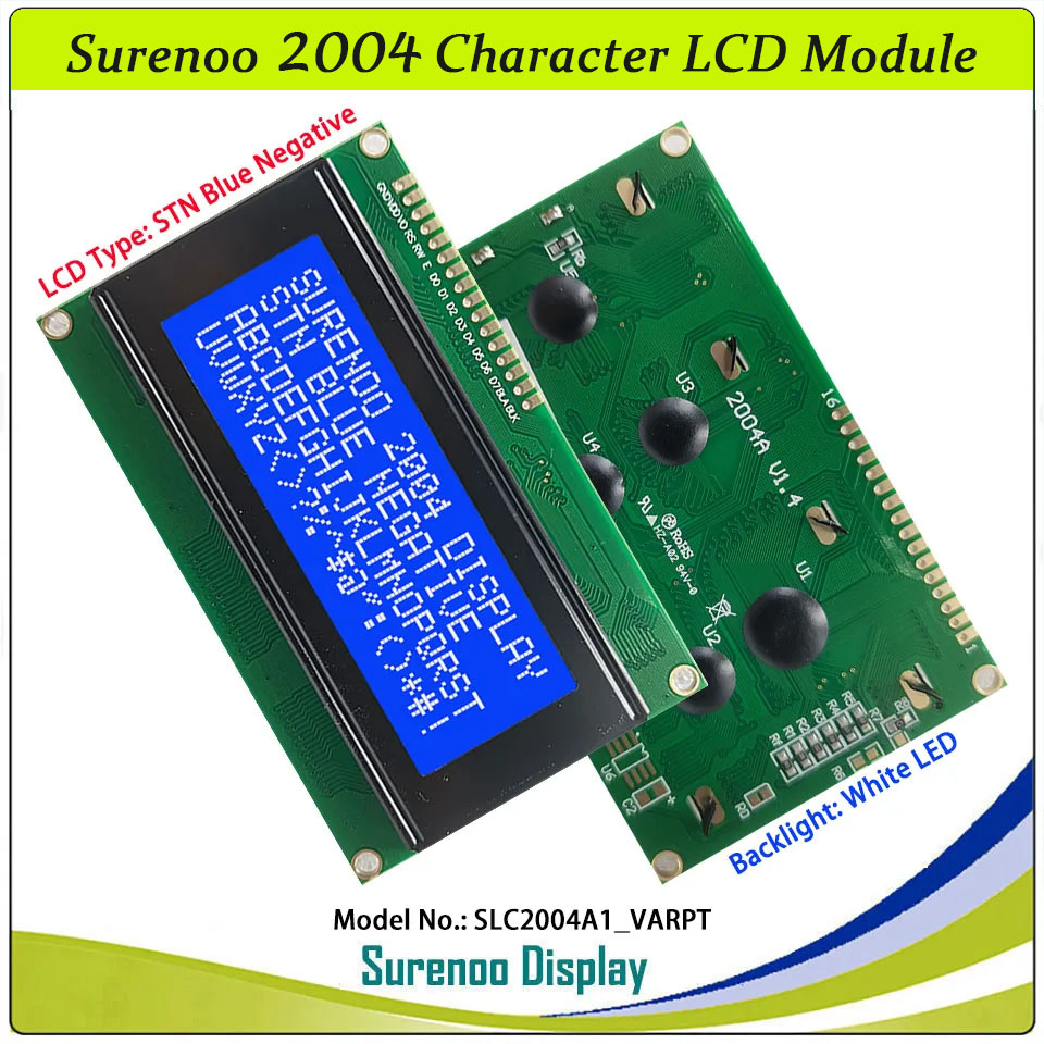 Surenoo-負の液晶モジュール,LCDディスプレイ,黒, - Lcd 1602 のレビューと価格