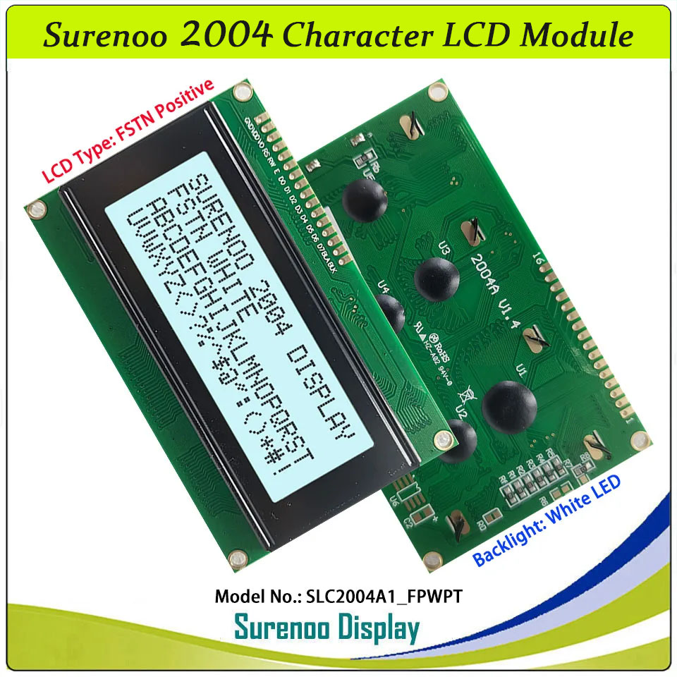 Surenoo-負の液晶モジュール,LCDディスプレイ,黒, - Lcd 1602 のレビューと価格